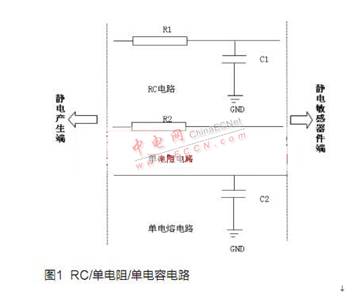 RC電路或者單電阻、單電容電路