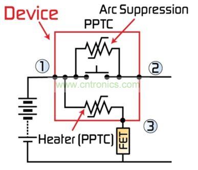 圖2：最新代MHP-SA器件整合了一個第三端子，用于外部激活