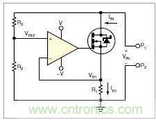 圖1：MOSFET的電阻變化，功能上像是一只可變電阻