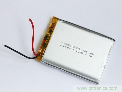 圖4:移動電源內部的鋰聚合物電芯