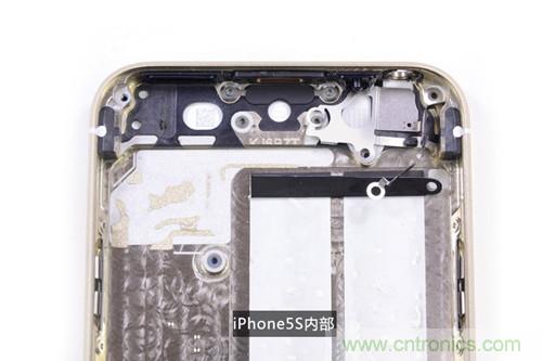 土豪金iPhone 5S拆解：內(nèi)部結(jié)構(gòu)升級(jí)，維修難度增加