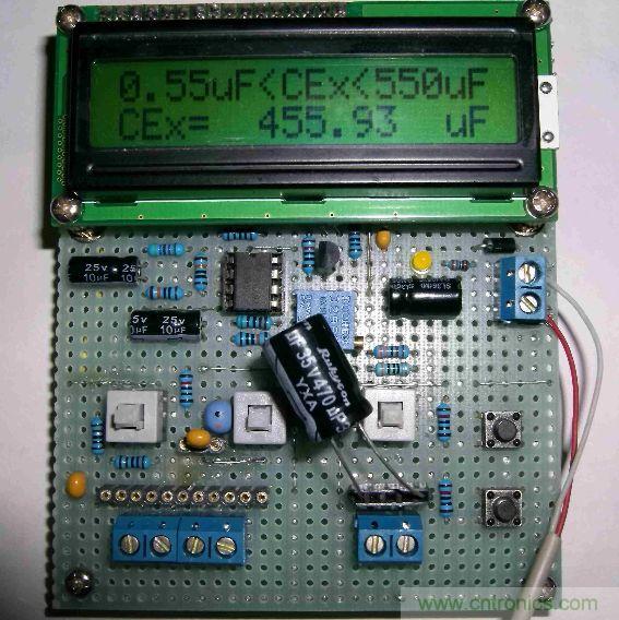 DIY集電容、電感和頻率為一體的測量儀器