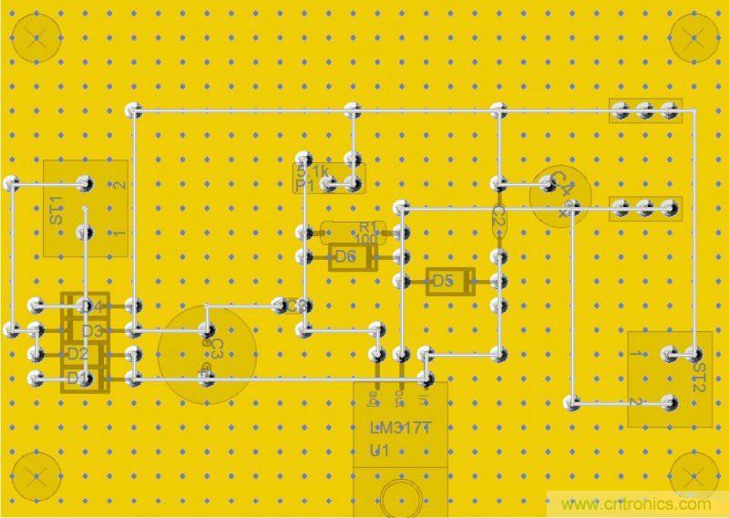 網友分享:DIY一個LM317 可調穩(wěn)壓電源