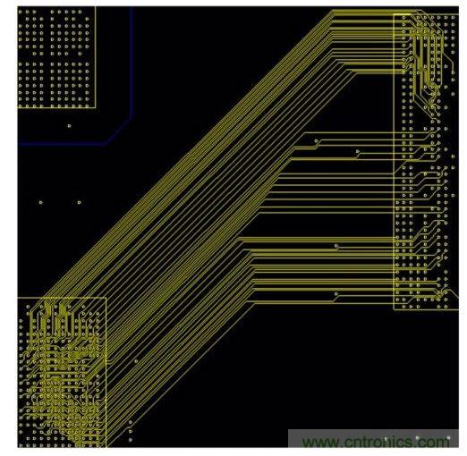 設(shè)計師可以選擇未打包模式將走線間距加大一些。