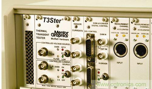 通過瞬態(tài)響應(yīng)，我們可自動(dòng)確定 LED 套件樣本的結(jié)構(gòu)函數(shù)。這一 R/C 模式可直接用于熱模擬軟件