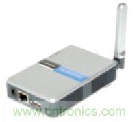 圖1：Linksys WPS54G打印服務器。