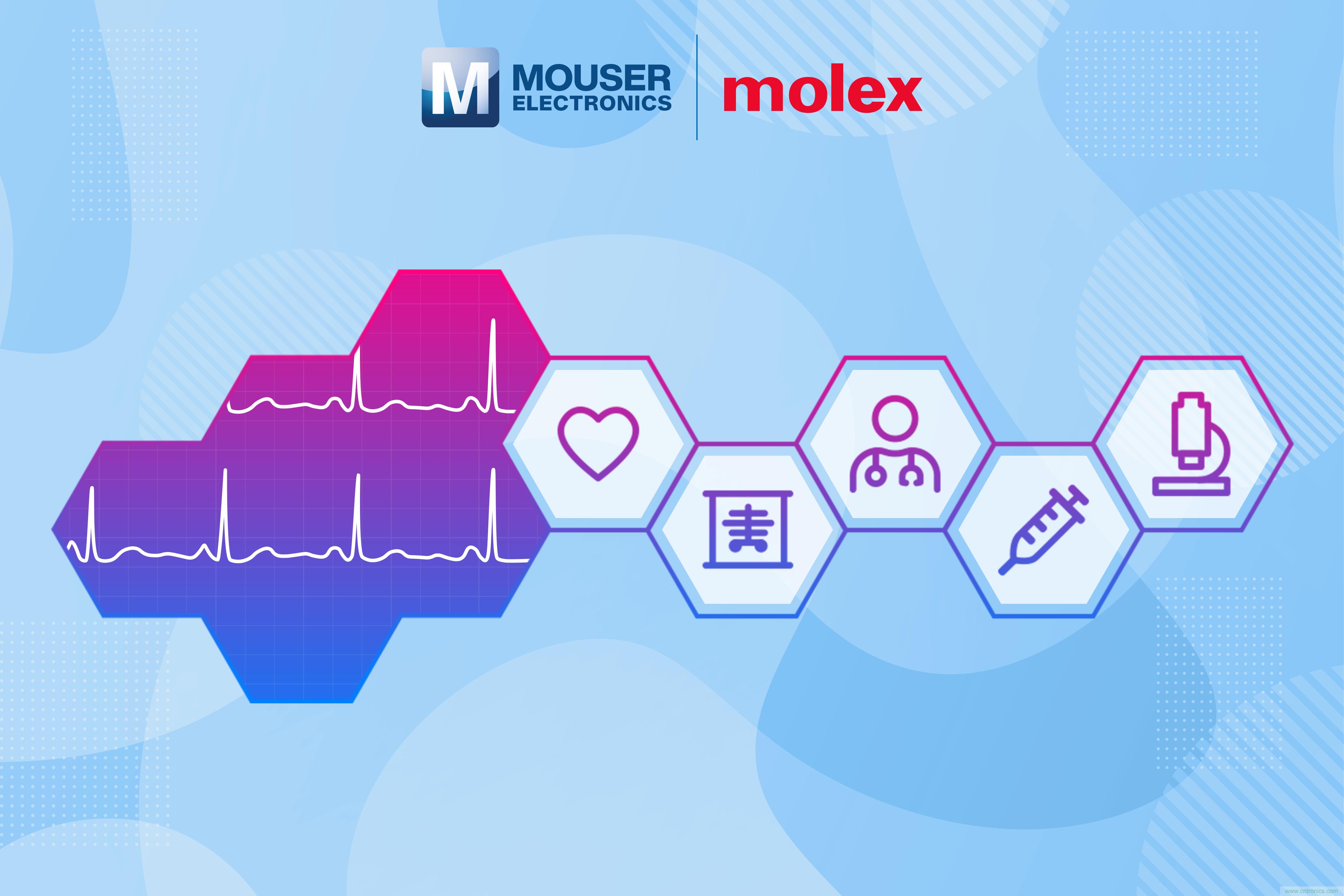 貿(mào)澤與Molex聯(lián)手推出醫(yī)療解決方案專題網(wǎng)站 貿(mào)澤與Molex聯(lián)手推出醫(yī)療解決方案專題網(wǎng)站