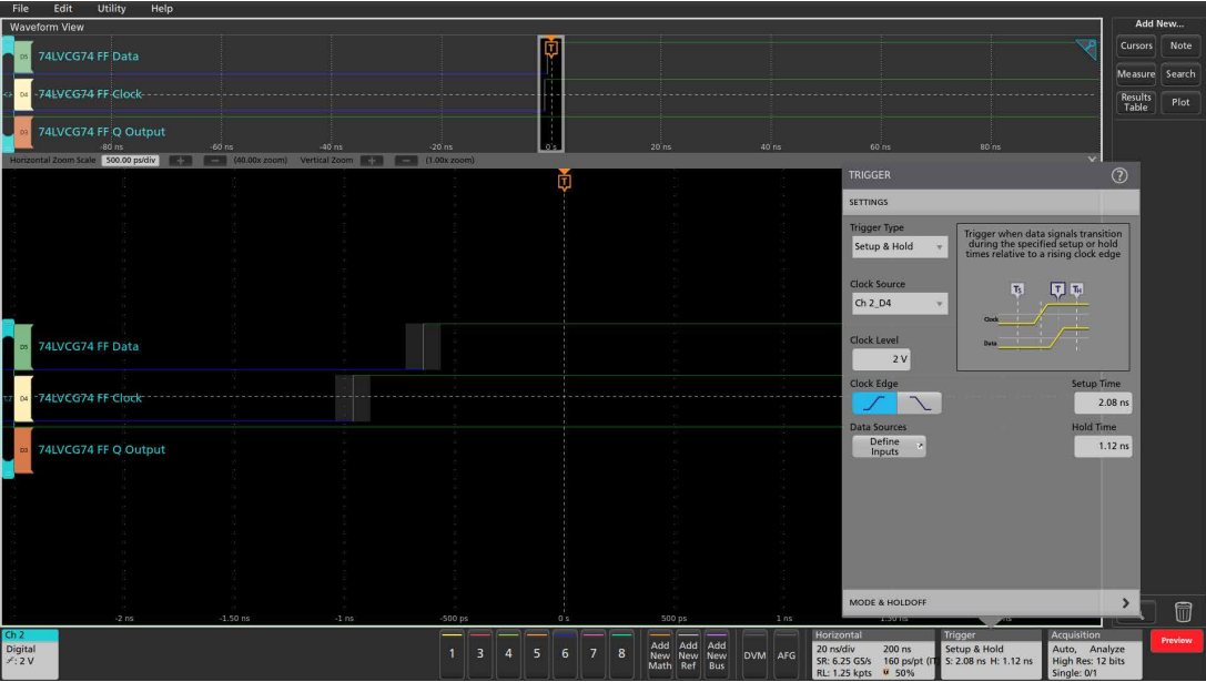 用混合信號示波器識別建立和保持時間違規(guī) 用混合信號示波器識別建立和保持時間違規(guī)
