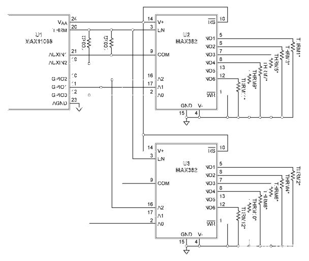 測量電池管理系統(tǒng)中的多個溫度，并節(jié)省電力