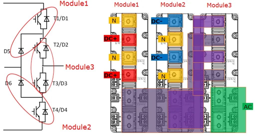 I-NPC三電平電路的雙脈沖及短路測(cè)試方法 I-NPC三電平電路的雙脈沖及短路測(cè)試方法
