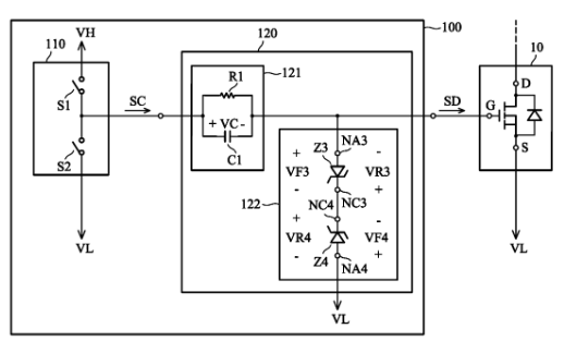 氮化鎵柵極驅(qū)動(dòng)專(zhuān)利:RC負(fù)偏壓關(guān)斷專(zhuān)利技術(shù)之臺(tái)達(dá)電子篇 氮化鎵柵極驅(qū)動(dòng)專(zhuān)利:RC負(fù)偏壓關(guān)斷專(zhuān)利技術(shù)之臺(tái)達(dá)電子篇